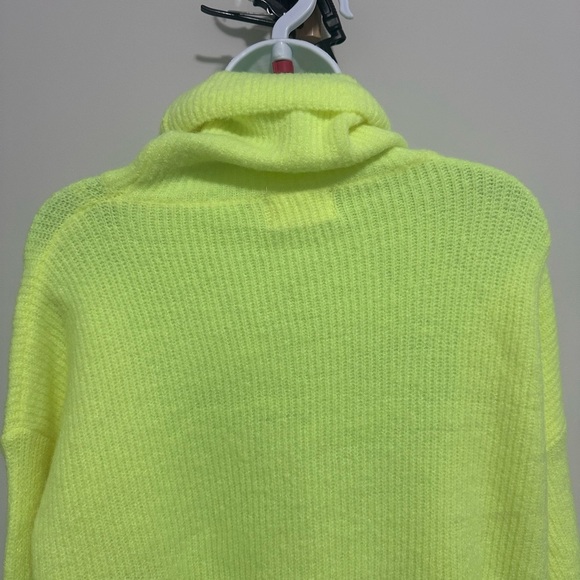 Dreamers Neon Yellow Turtleneck Sweater - Picture 7 of 8